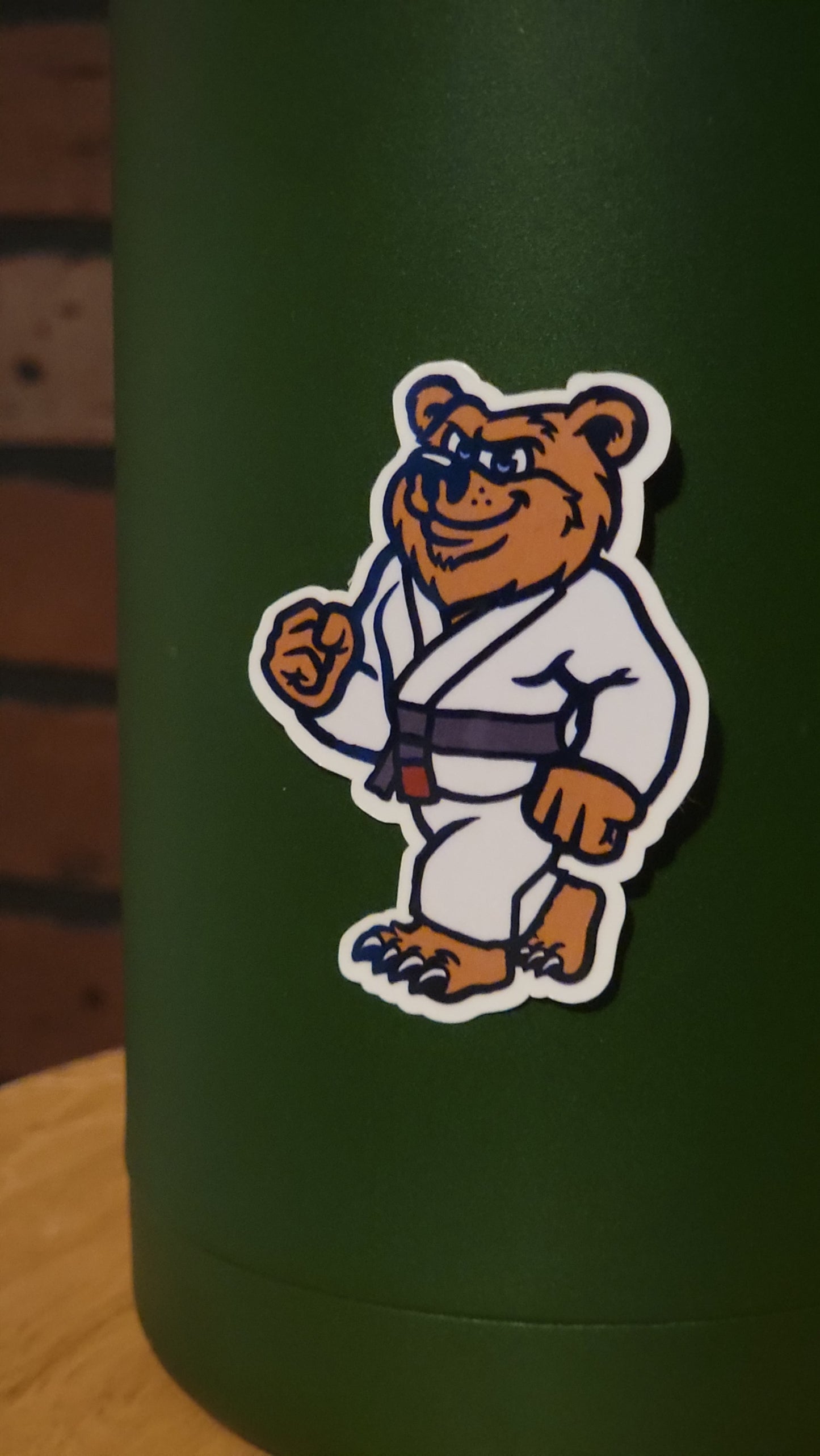 Ranked jiu jitsu bear- sticker