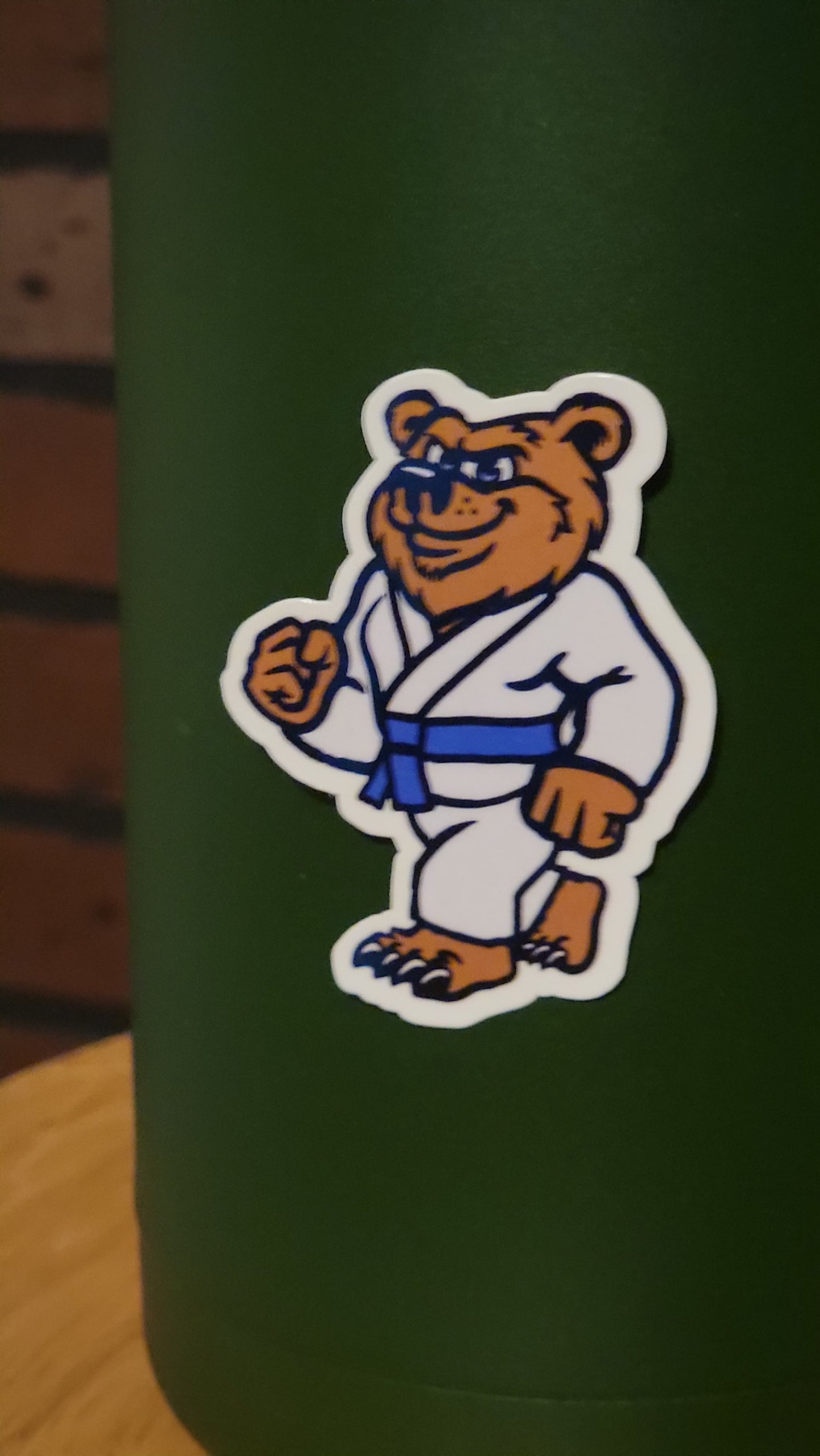 Ranked jiu jitsu bear- sticker