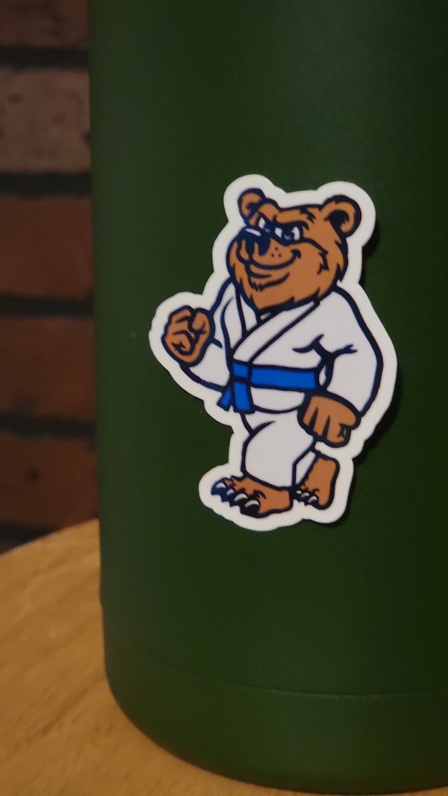 Ranked jiu jitsu bear- sticker