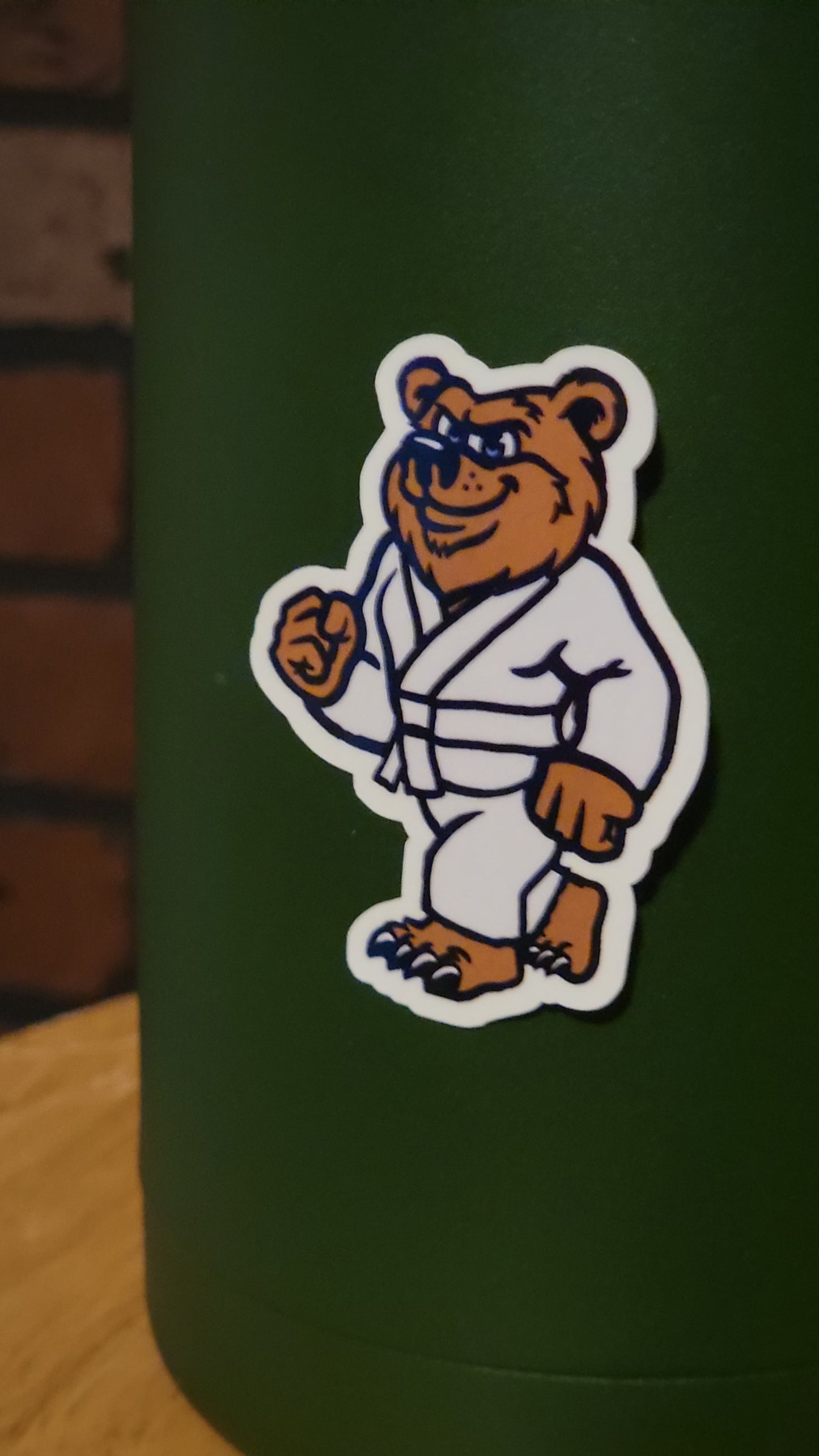 Ranked jiu jitsu bear- sticker