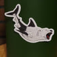 Flying BearShark - sticker