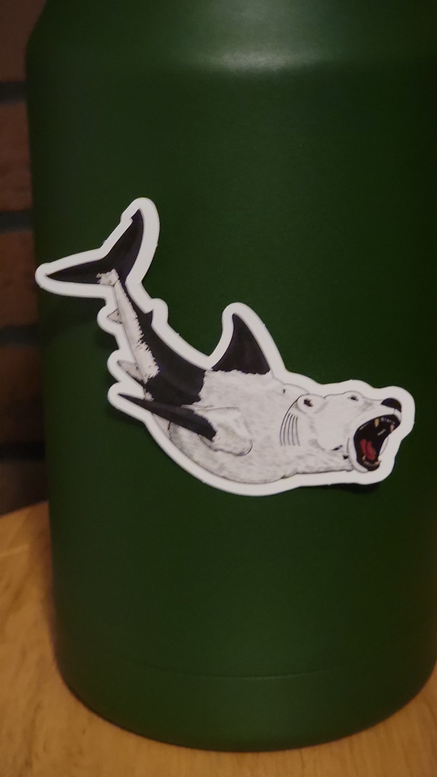 Flying BearShark - sticker
