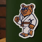 Ranked jiu jitsu bear- sticker