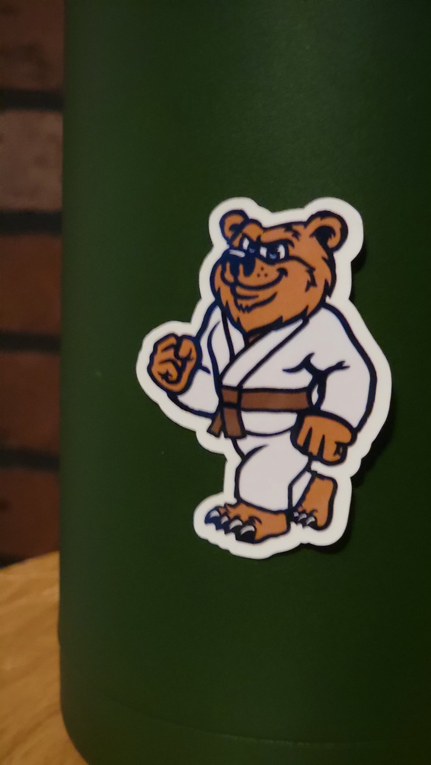 Ranked jiu jitsu bear- sticker