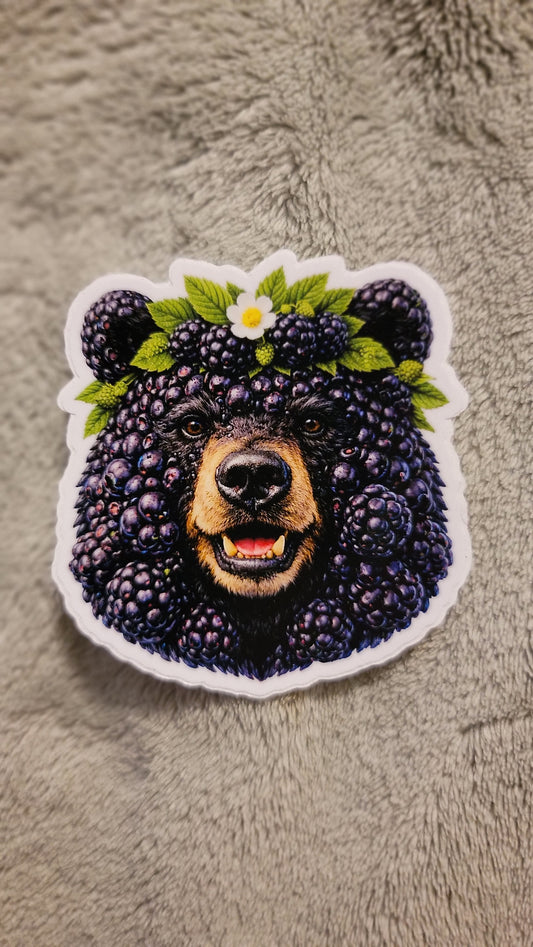 blackBEARy vinyl sticker