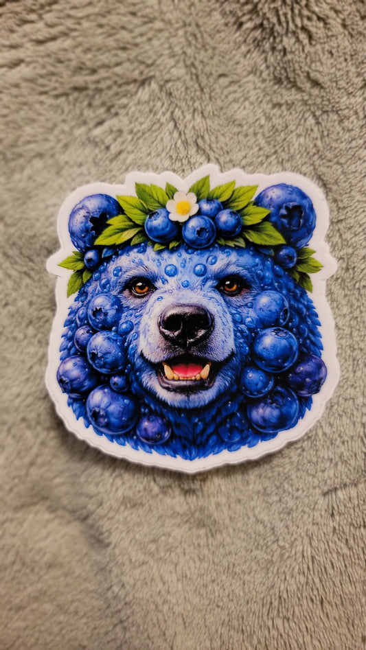 blueBEARy vinyl sticker
