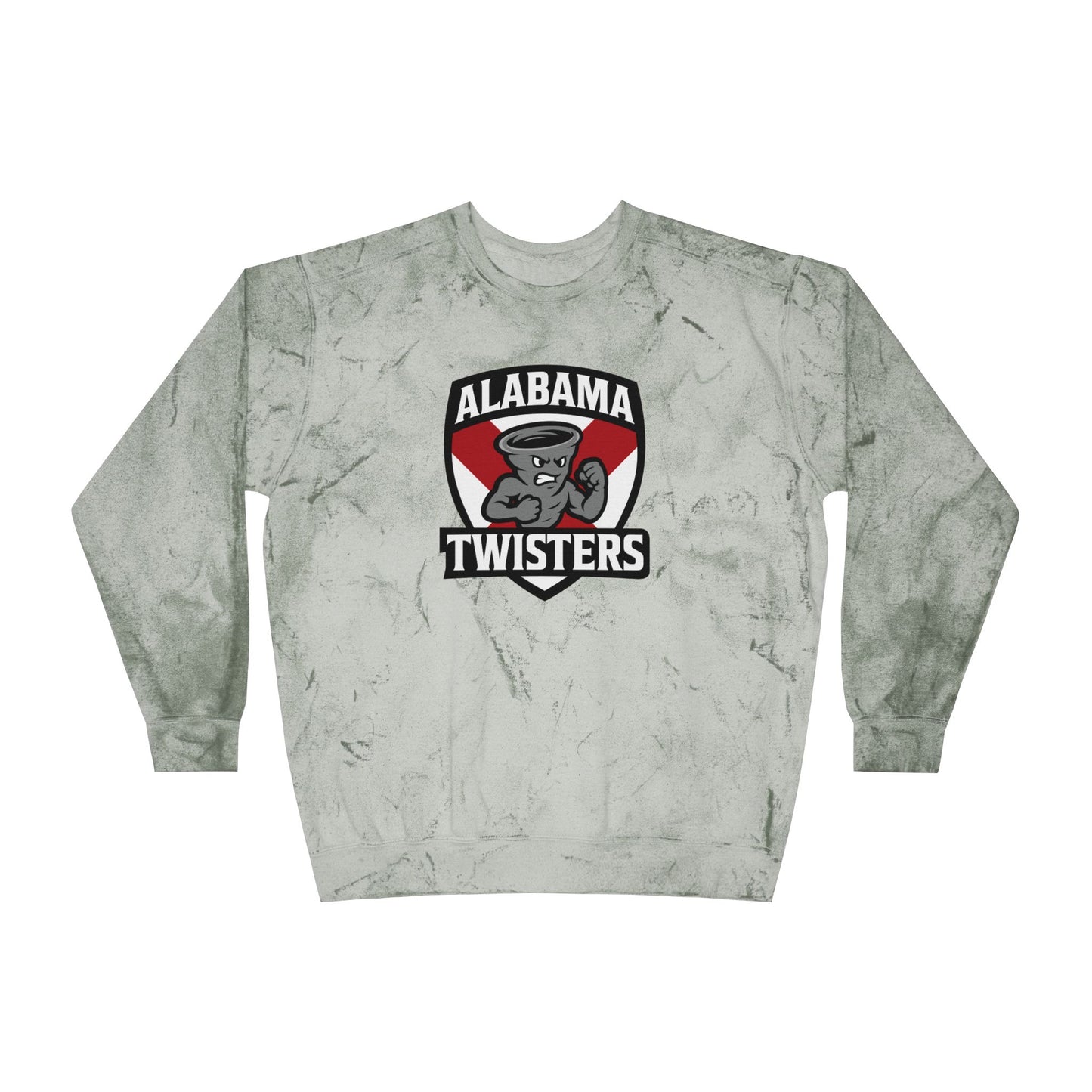 Alabama Twisters Logo Crewneck Sweatshirt — Marble Dye Pullover