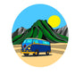 Beach Bum Van Sticker